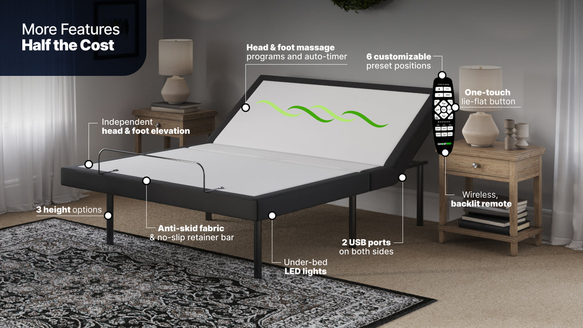 Adjustable Bed Frame with Organic Materials